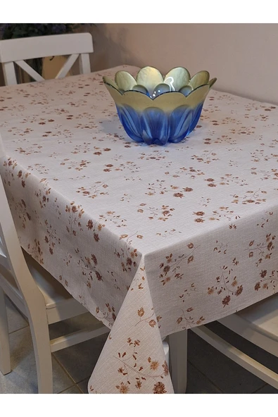 Elyaflı Pvc Muşamba - Desenli Silinebilir Masa Örtüsü ( YEŞİL) - Resim 9