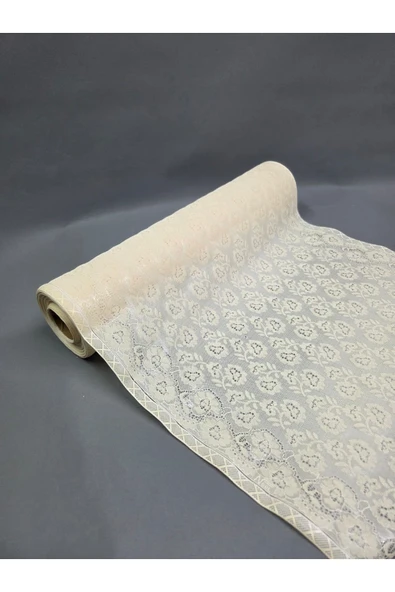PVC KÜPÜR DANTEL RAF VE DOLAP ÖRTÜSÜ RUNNER - Resim 2