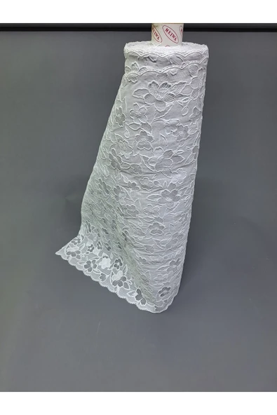 Pvc Küpür Dantel Raf Ve Dolap Örtüsü Runner  Beyaz - Resim 4