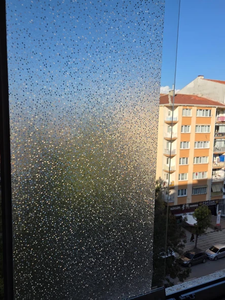 Cam Filmi Kaplama Statik Folyo Buzlu Desenli Duşa Kabin Pencere Ofis Dekorasyon ürün görseli