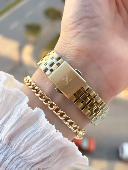 Daniel Klein Çelik Kordon 30 Mt Suya Dayanıklı Kadın Kol Saati+Bileklik BF.GF.10821.4 - Resim 3