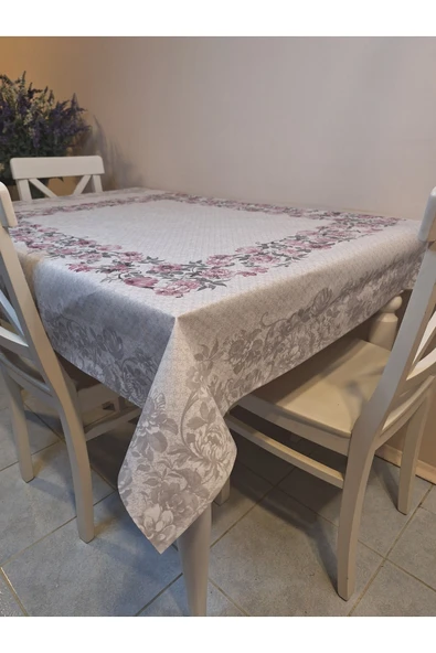 DORA PANO Elyaf Tabanlı Pvc Muşamba - Desenli Silinebilir 115 X 140 Hazır Masa Örtüsü - Resim 11