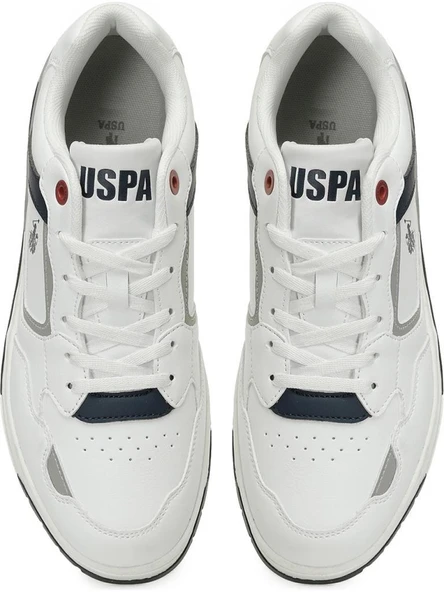 U.S.POLO ASSN CHAİN 5PR BEYAZ DÜZ TABAN CASUAL ANATOMİK SPOR AYAKKABI - Resim 6