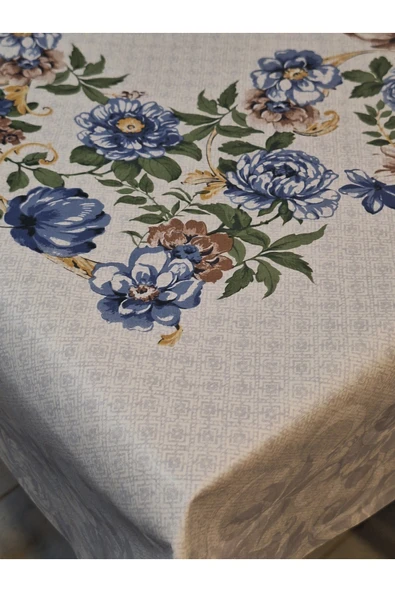 DORA PANO Elyaf Tabanlı Pvc Muşamba - Desenli Silinebilir 115 X 140 Hazır Masa Örtüsü - Resim 5