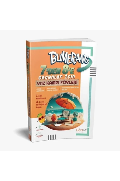 Günay 7'den 8'e Bumerang Yaz Kampı Föyleri (2022-2023) ürün görseli 1