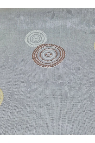 PVC KÜPÜR DANTEL RAF VE DOLAP ÖRTÜSÜ RUNNER  (KAHVERENĞİ) - Resim 3