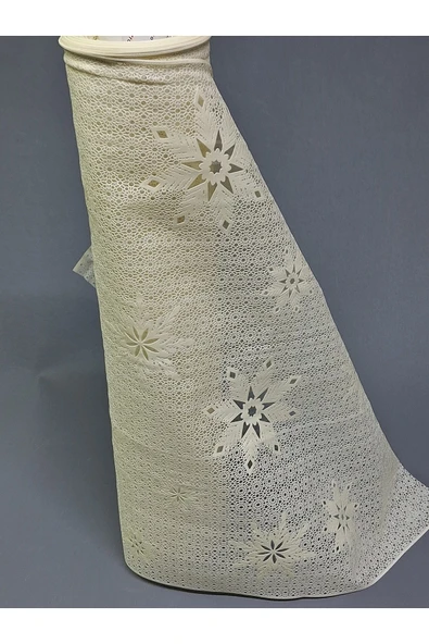 Pvc Küpür Dantel Raf Ve Dolap Örtüsü Runner  (krem) - Resim 4