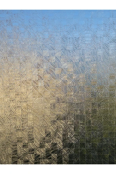 Statik Cam Filmi Buzlu Cam Desenli Folyo – Duşa Kabin, Pencere ve Ofis Dekorasyon Kaplaması - Resim 3