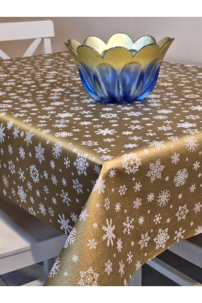 Elyaflı Pvc Muşamba - Desenli Silinebilir Masa Örtüsü (DORE) ürün görseli