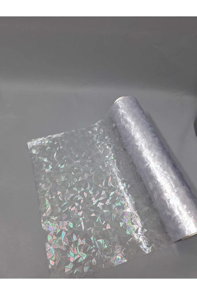 Cam Filmi Kaplama Statik Folyo  Buzlu Desenli Duşa Kabin Pencere Ofis Dekorasyon - Resim 7