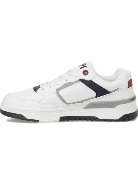 U.S.POLO ASSN CHAİN 5PR BEYAZ DÜZ TABAN CASUAL ANATOMİK SPOR AYAKKABI - Resim 5