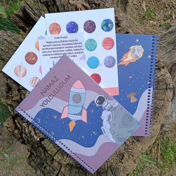 Utterly Good Çocuklar Için Namaz Yolculuğum Defteri  Sticker ve Dua Kartı Hediyeli ürün görseli