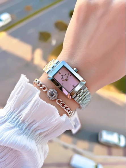 Daniel Klein 2 Yıl Garantili Çelik Kordon 30 Mt Suya Dayanıklı Kadın Kol Saati+Bileklik BFF.10821.2 - Resim 2