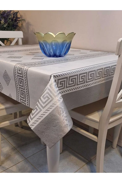 Elyaflı Pvc Muşamba - Desenli Silinebilir Masa Örtüsü - Resim 11