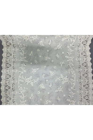 PVC KÜPÜR DANTEL RAF VE DOLAP ÖRTÜSÜ RUNNER - Resim 4