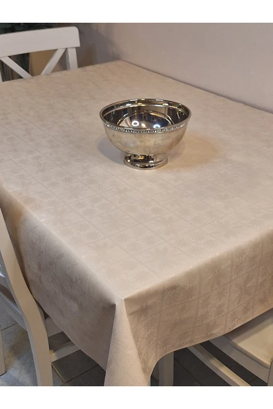 Elyaflı Pvc Muşamba - Desenli Silinebilir Masa Örtüsü ( GRİ) - Resim 9