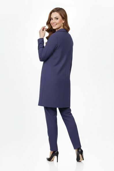 Kadın Taşlı Bluz Pantolon Tunik 3 Lü Takım BGL-ST04733 - Resim 9