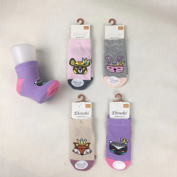 KIZ BEBEK DESENLİ PATİK ÇORAP (6 ADET) ürün görseli