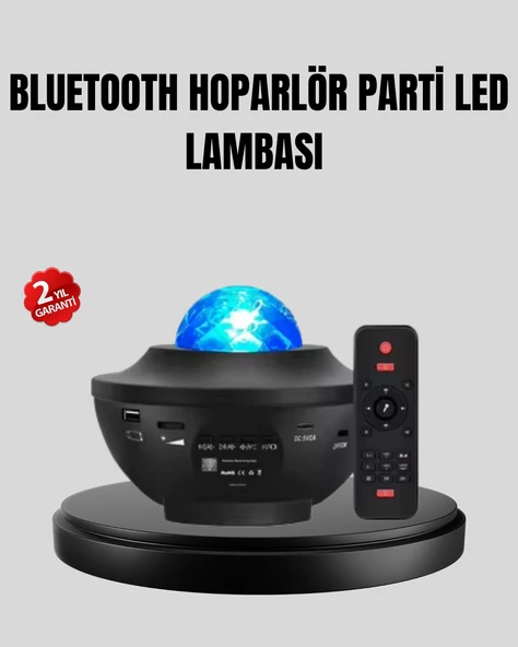 Yıldızlı Projektör Galaxy Efektli Ayarlanabilir Renkli Atmosfer Lambası ürün görseli