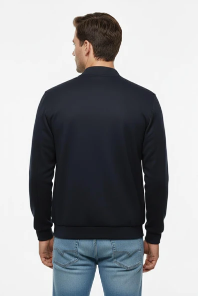 Erkek Büyük Beden Mevsimlik Hakim Yaka Süet Spor Mont BGL-ST05015 - Resim 8