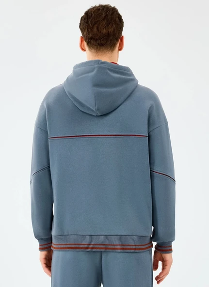 Skechers M Hoodie Kapüşonlu Sweatshirt S2520227 Erkek Kapüşonlu Sweatshirt - Resim 3