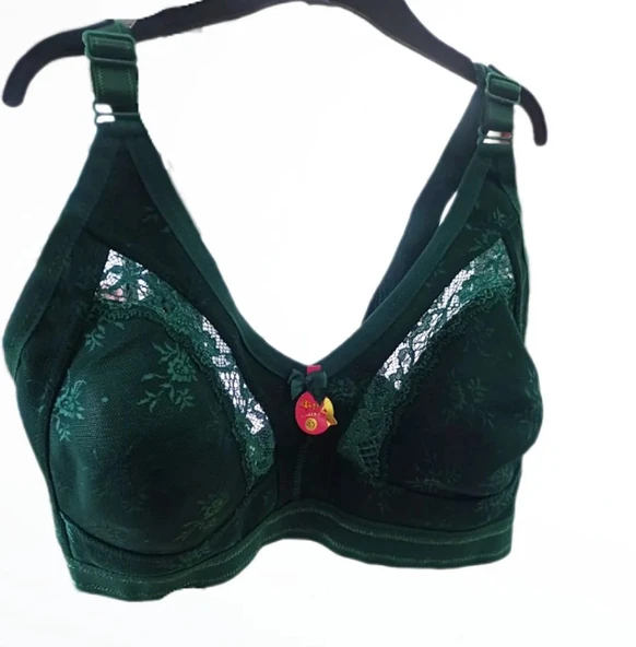 Liza 543 Yarı Dantelli Bayan Toparlayıcı Sütyen YEŞİL ürün görseli