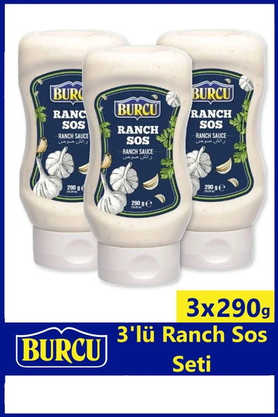 Burcu Ranch Sos 290 gr x 3 Adet ürün görseli