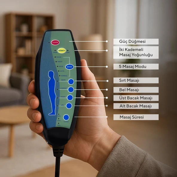 Happhom Elektrikli Masajlı TV/Baba Koltuğu HAPMC-01 - Resim 6