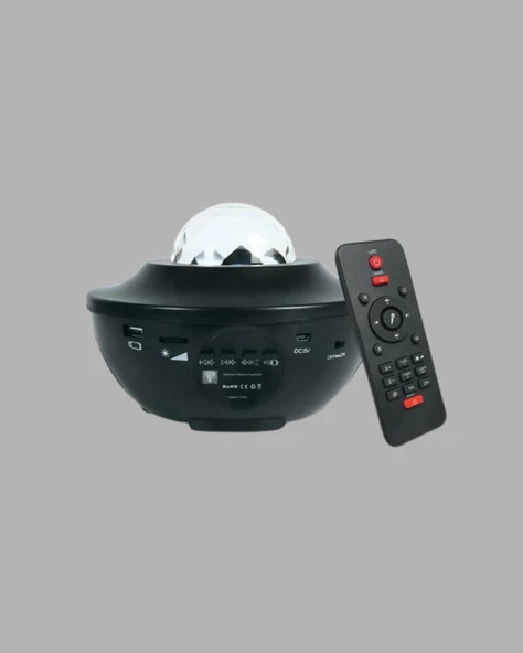 Yıldızlı Projektör Galaxy Efektli Ayarlanabilir Renkli Atmosfer Lambası - Resim 2