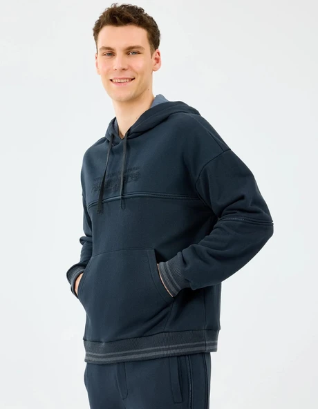 Skechers M Hoodie Kapüşonlu Sweatshirt S2520227 Erkek Kapüşonlu Sweatshirt - Resim 6