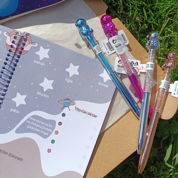 Utterly Good Çocuklar Için Namaz Yolculuğum Seti  Sticker  Kalemlik  Jel Kalem - Resim 8