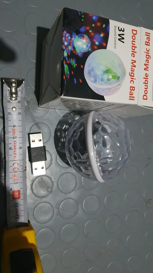 Usb disko topu sese gore hareket eden duble disko topu - Resim 5