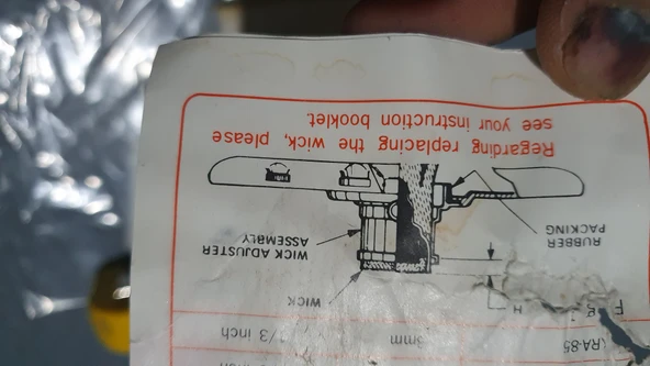 Toyoset rca 36b, 36c, 36cm soba fitili orijinal - Resim 3