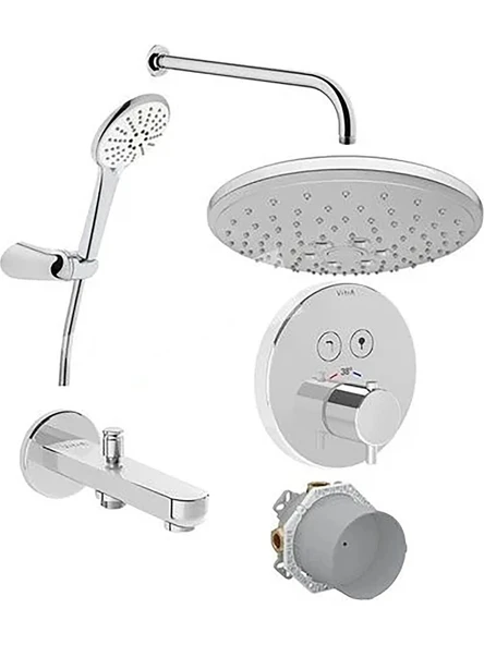 VitrA A49293 Root R Aqua Control Termostatik Ankastre Duş Seti ürün görseli 1
