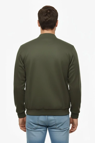 Erkek Büyük Beden Mevsimlik Hakim Yaka Süet Spor Mont BGL-ST05015 - Resim 10