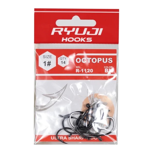Ryuji R-1120 Octopus Black Nickel İğne İğne No : 2-0 - Resim 2