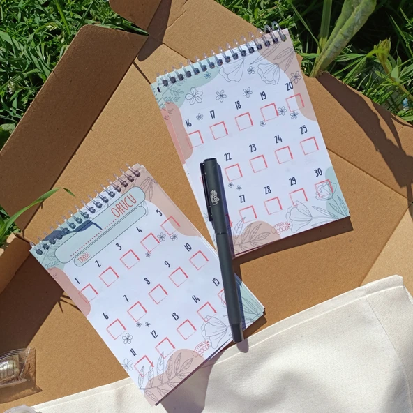 Utterly Good Manevi Koleksiyon Seti  Defter  Kalem  Zikirmatik  Tespih  Bez Çanta Hediyeli - Resim 4