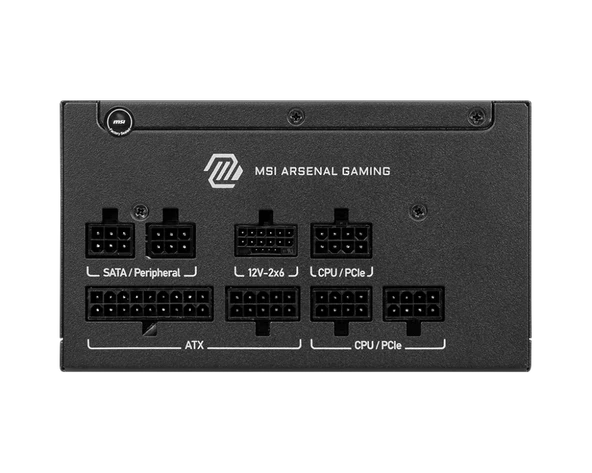 MSI MAG A750GLS PCIE5 750W 80+GOLD POWER SUPPLY - Resim 2