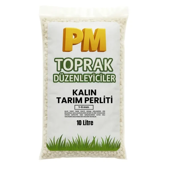 Tarım Perliti (1-6 mm) Kalın - 10 Litre ürün görseli
