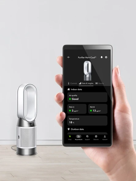 Purifier Hot+Cool Hp1 Hava Temizleyici (Beyaz/Beyaz) - Resim 5