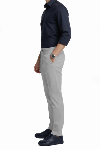 DeepSEA Erkek Esnek Kumaş Slim Fit Beli Lastikli Günlük Spor Pantolon 2601070 - Resim 11