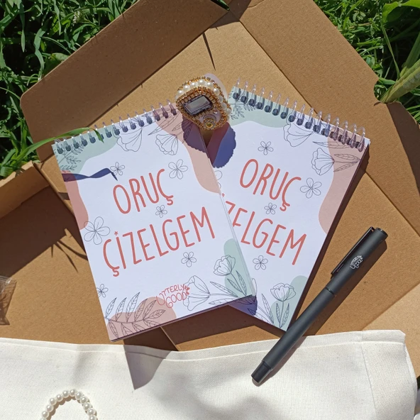 Utterly Good Manevi Koleksiyon Seti  Defter  Kalem  Zikirmatik  Tespih  Bez Çanta Hediyeli - Resim 3