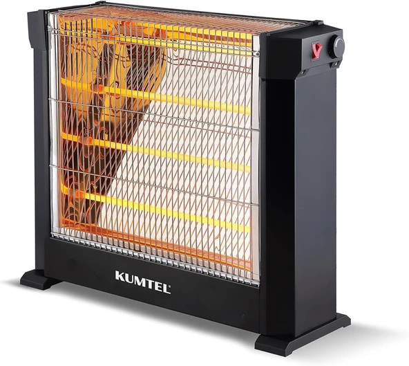 Kumtel KS-2760 2200 W Siyah Şömine Tipi Quartz Isıtıcı ürün görseli