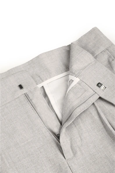 DeepSEA Erkek Likralı İtalyan Kesim Pileli Kemer Tokalı Şık Kumaş Pantolon 2601020 - Resim 7