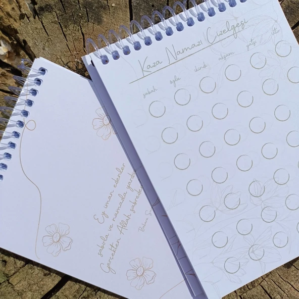 Utterly Good 2 Yıllık Kaza Namazı Çizelgesi Defteri - Resim 4