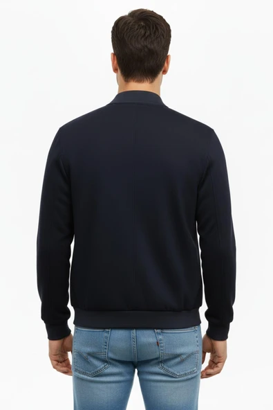 Erkek Regular Fit Mevsimlik Hakim Yaka Süet Spor Mont BGL-ST05014 - Resim 9