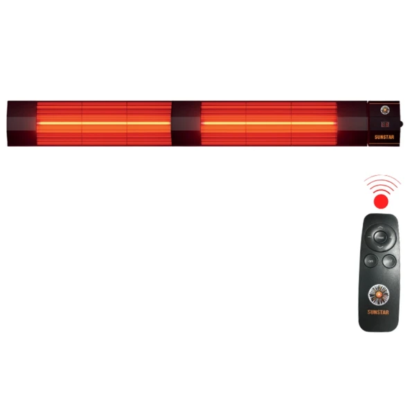 SUNSTAR DIŞ MEKAN HALOJEN ELEKTİRİKLİ SOBA İNFRARED ISITICI 4000W KUMANDALI ürün görseli