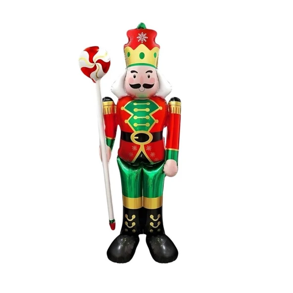 Yılbaşı Partisi Kurşun Asker Ayaklı Folyo Balon - Resim 2