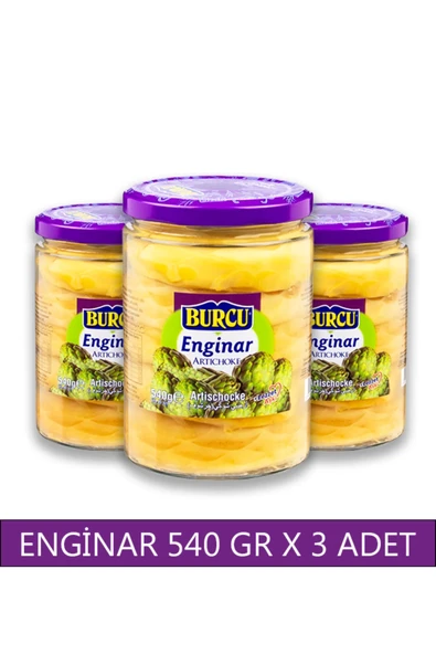 Burcu Enginar Konservesi 540 gr x 3 Adet ürün görseli