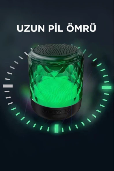 D15 Taşınabilir Kablosuz Bluetooth Hoparlör Siyah - Resim 3